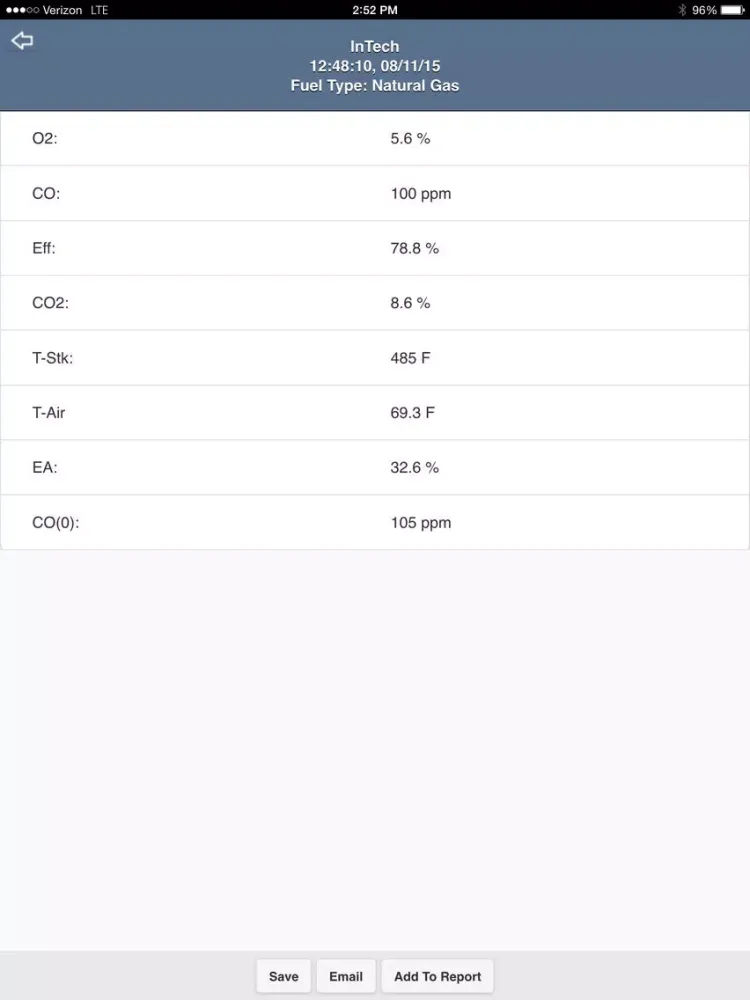 ภาพหน้าจอของ ReportApp iPad 