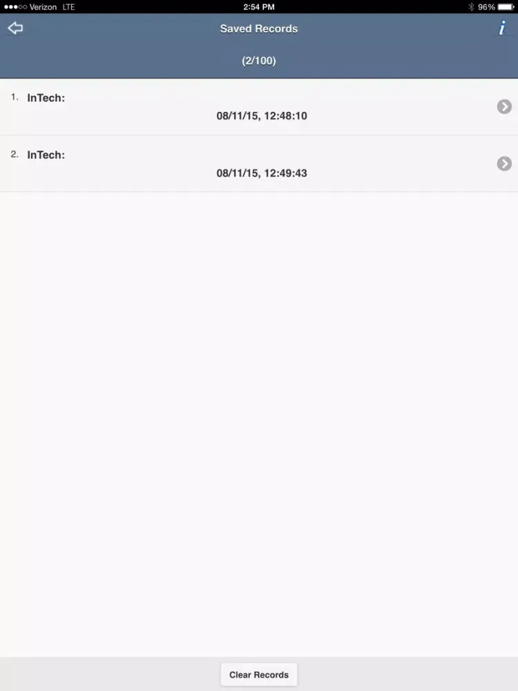 ภาพหน้าจอของ ReportApp iPad 