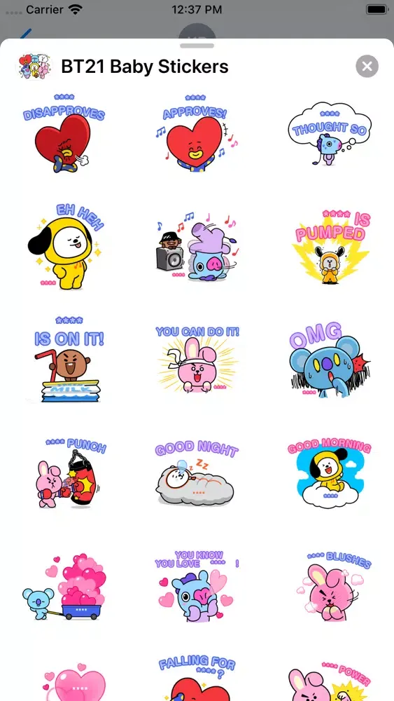 BT21 Baby Stickers应用截图
