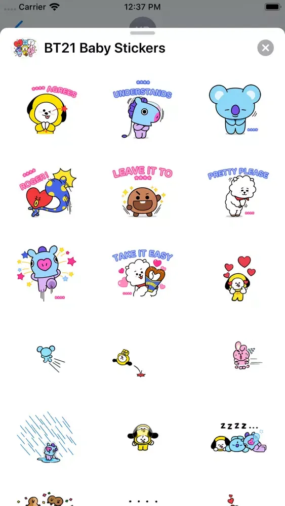 BT21 Baby Stickers应用截图