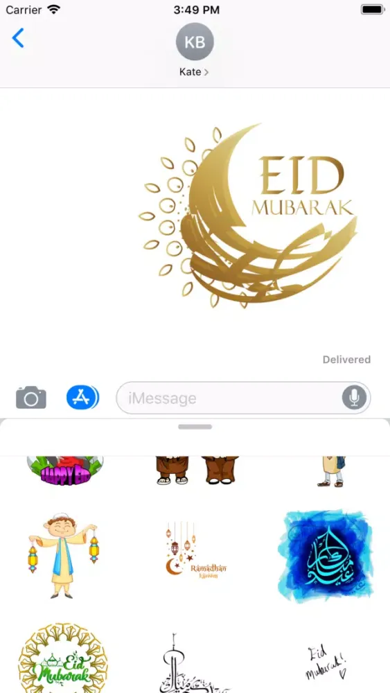 تصاویر Eid Mubarak Stickers