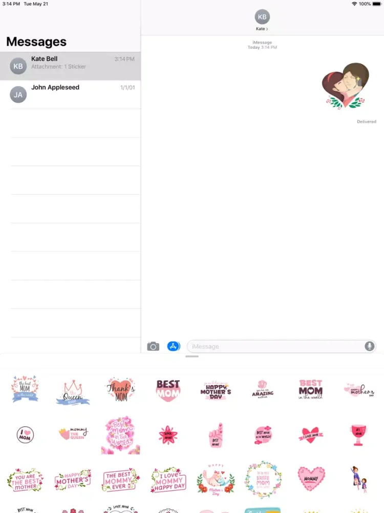 ملصقات عيد الأم iPad 应用截图