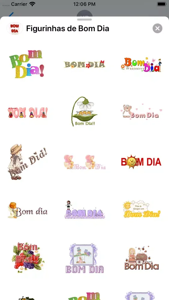 Figurinhas de Bom Dia應用截圖
