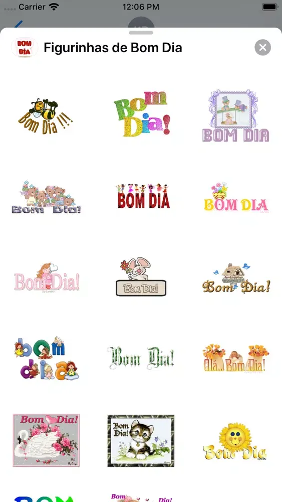 Figurinhas de Bom Dia應用截圖