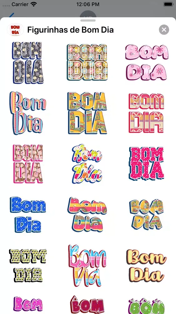 Figurinhas de Bom Dia應用截圖