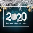Frohes neues Jahr-Aufkleber