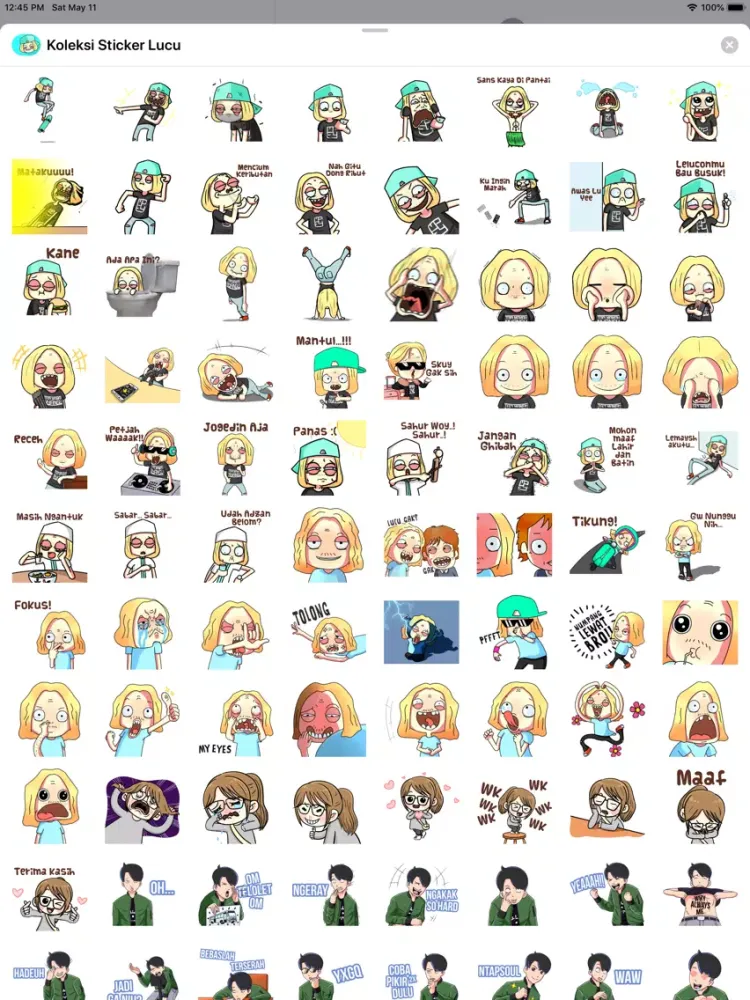 Koleksi Sticker Lucu iPad  স্ক্রিনশট