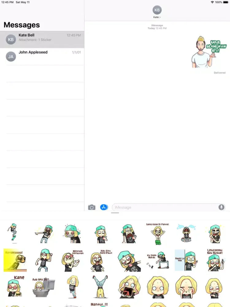 Koleksi Sticker Lucu iPad  স্ক্রিনশট