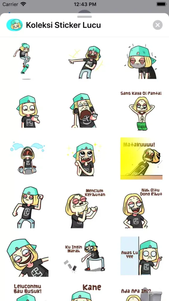Koleksi Sticker Lucu স্ক্রিনশট