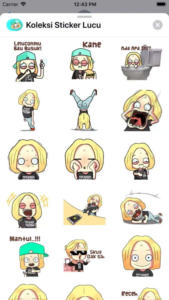 Koleksi Sticker Lucu স্ক্রিনশট