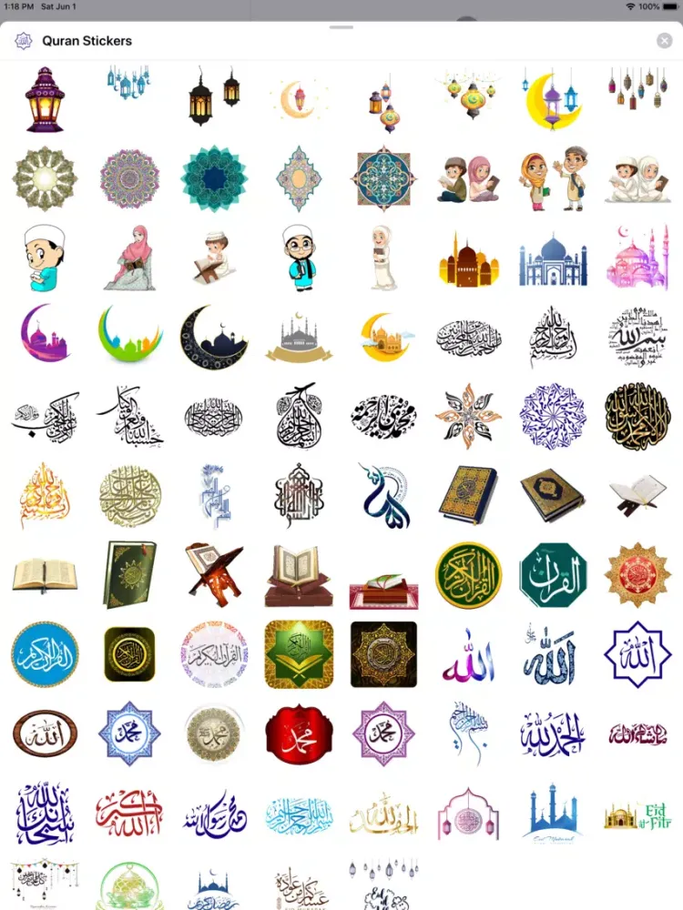 Quran Stickers iPad  Ekran Görüntüleri
