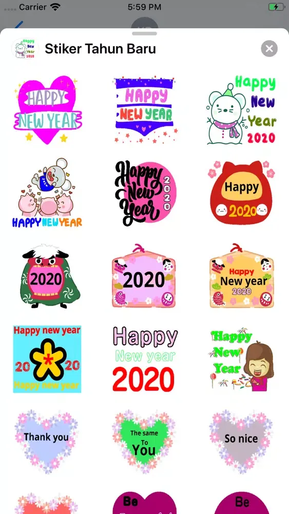 Stiker Tahun Baru应用截图