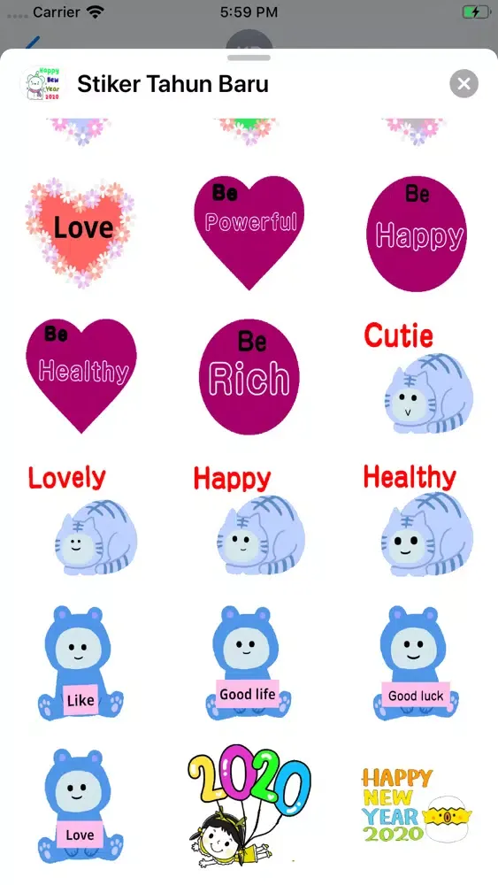 Stiker Tahun Baru应用截图