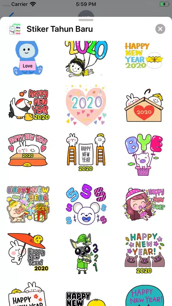 Stiker Tahun Baru应用截图