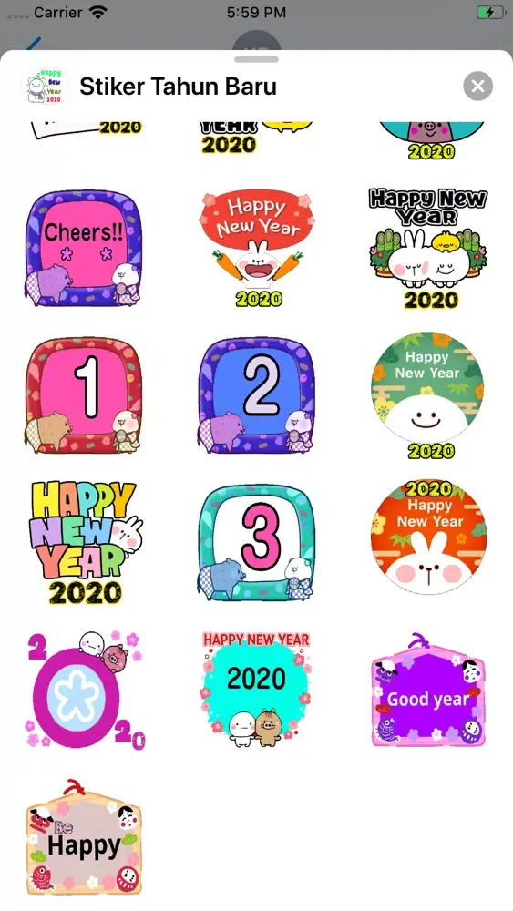 Stiker Tahun Baru应用截图