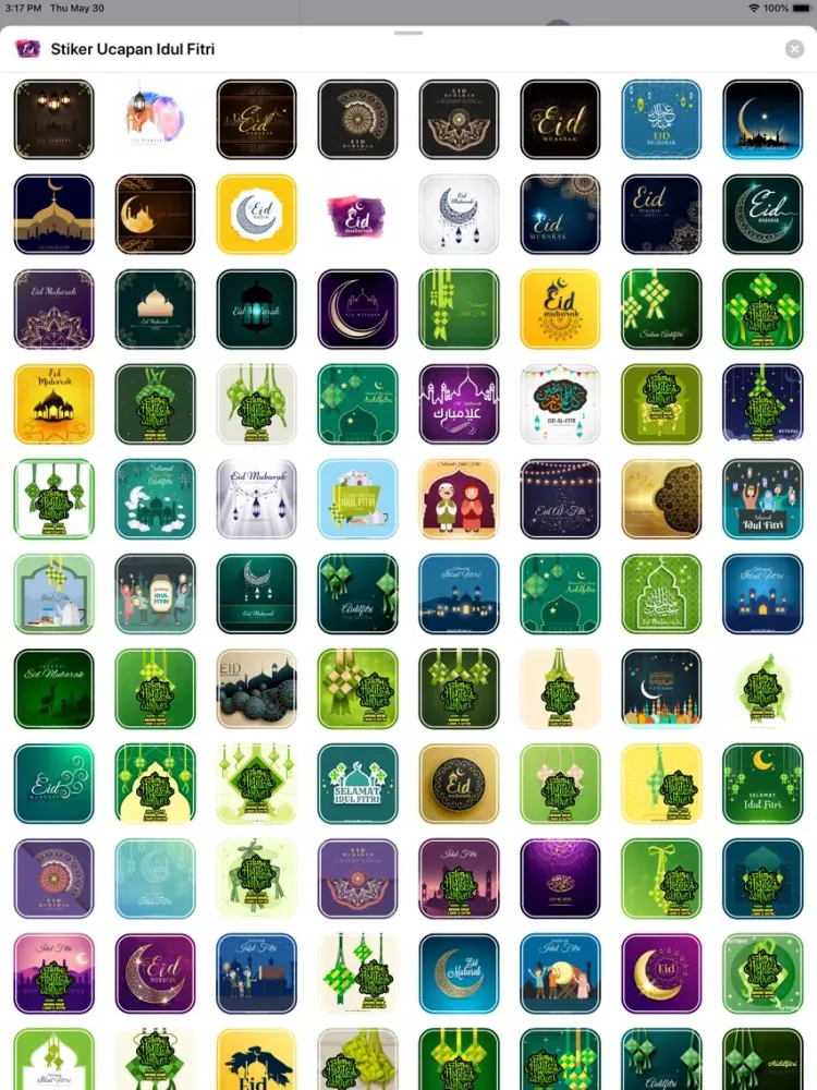 Capturas de pantalla de Stiker Ucapan Idul Fitri iPad 