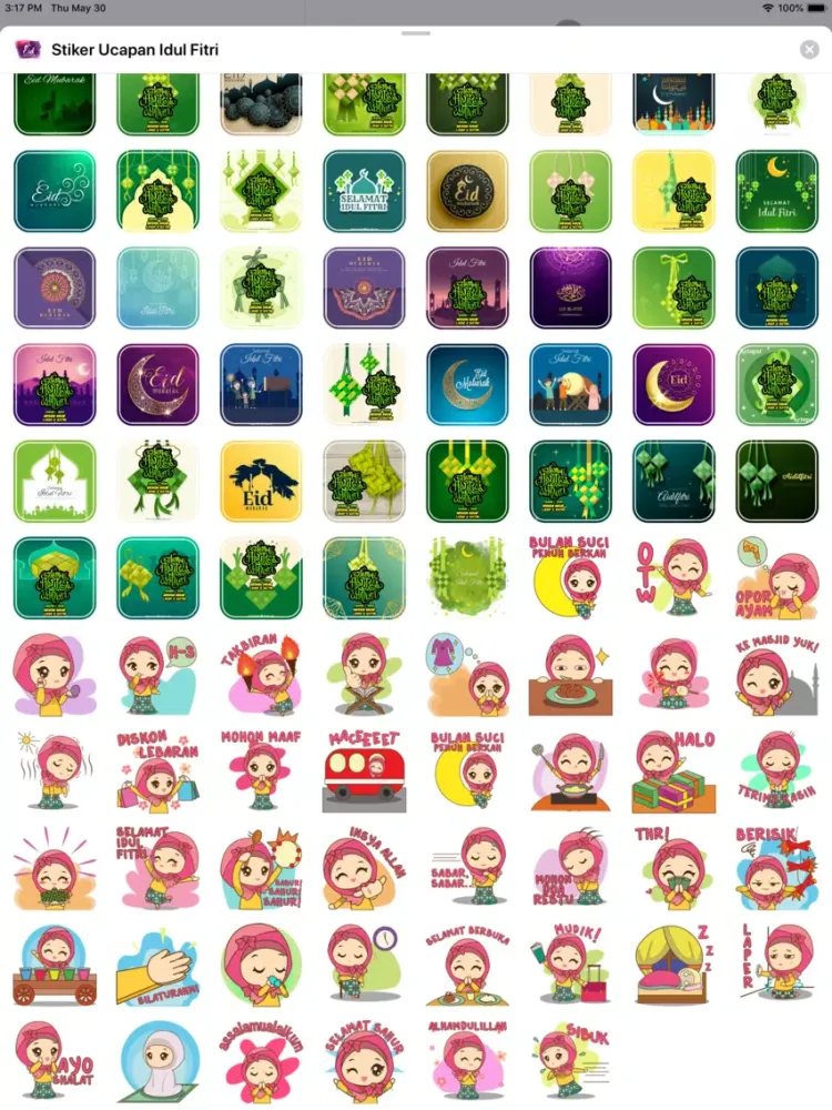 Capturas de pantalla de Stiker Ucapan Idul Fitri iPad 