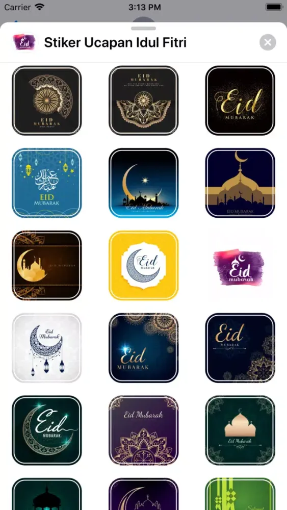 Capturas de pantalla de Stiker Ucapan Idul Fitri