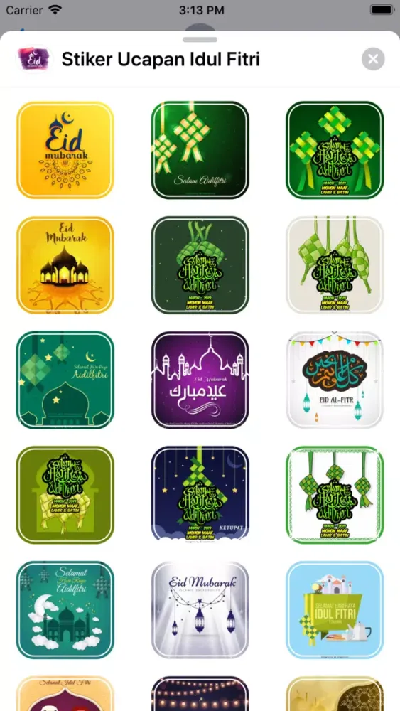 Capturas de pantalla de Stiker Ucapan Idul Fitri