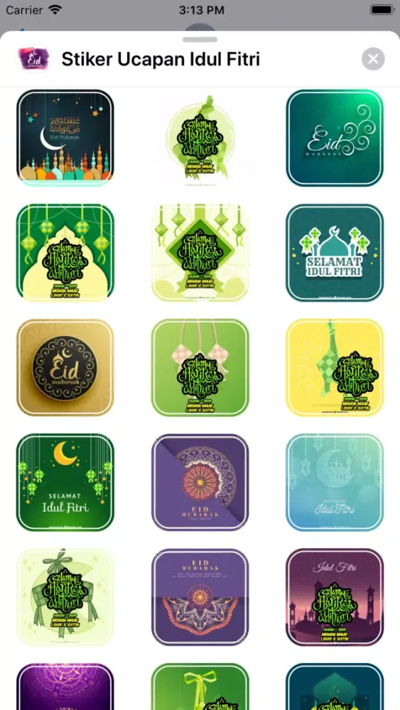Capturas de pantalla de Stiker Ucapan Idul Fitri