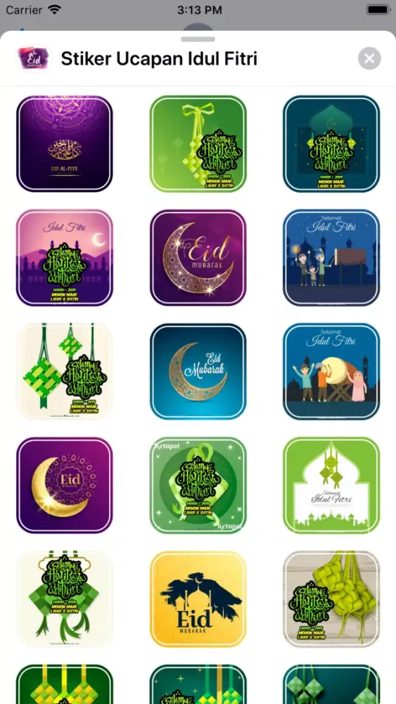 Capturas de pantalla de Stiker Ucapan Idul Fitri