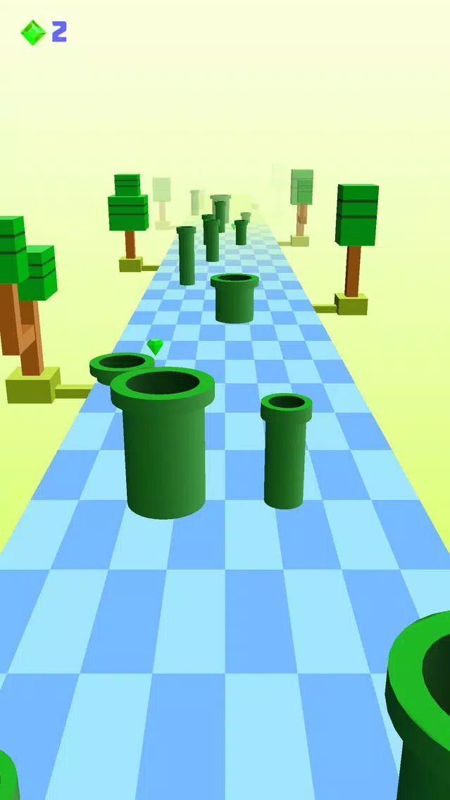 Tangkapan skrin Flappy 3D - Rolling Challenger