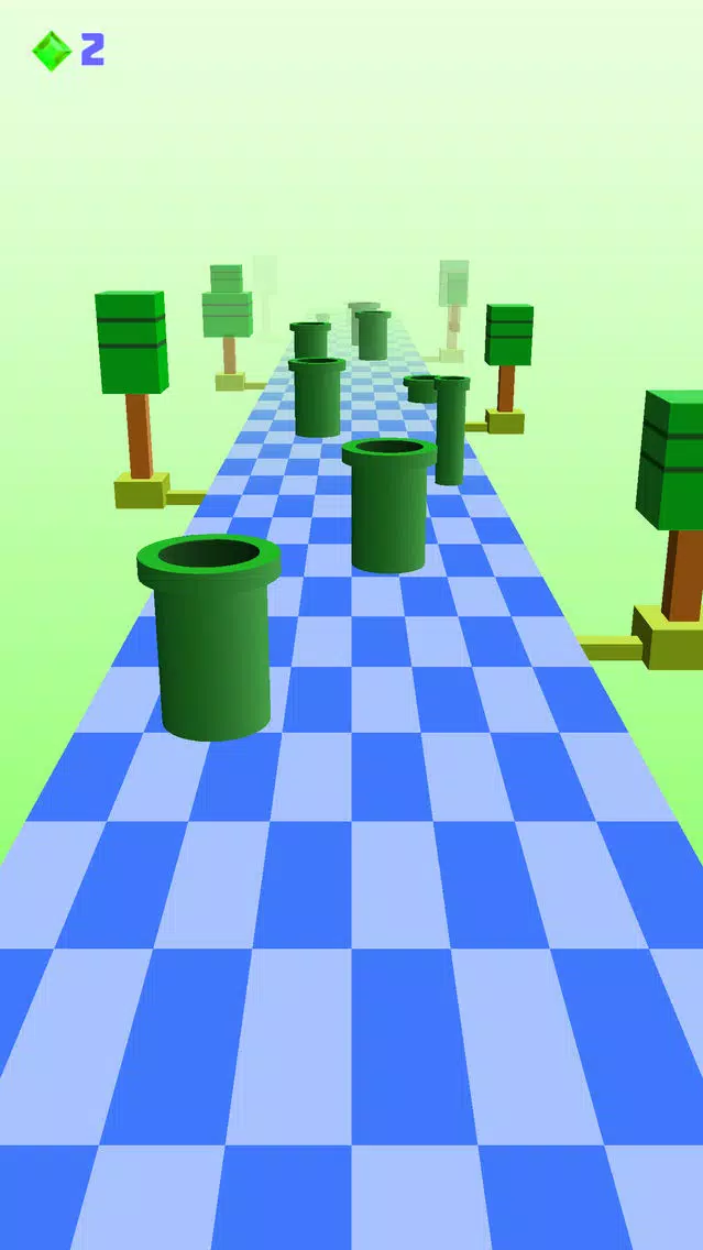 Tangkapan skrin Flappy 3D - Rolling Challenger