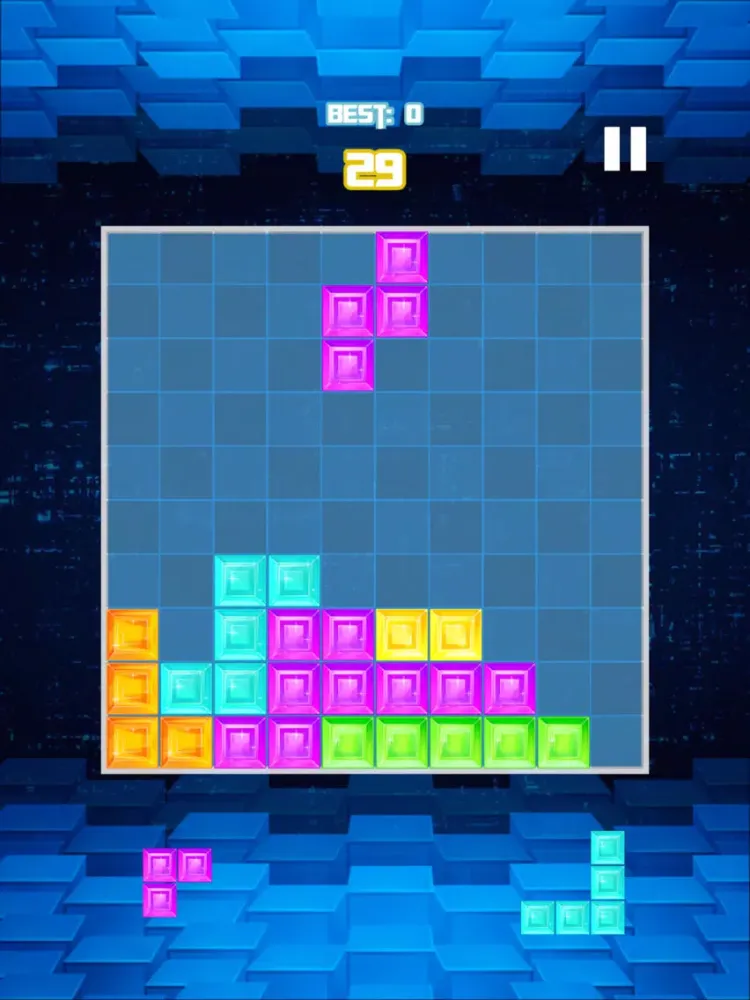 ภาพหน้าจอของ Tetra Brick Puzzle Game - 10x10 Blitz Challenge iPad 