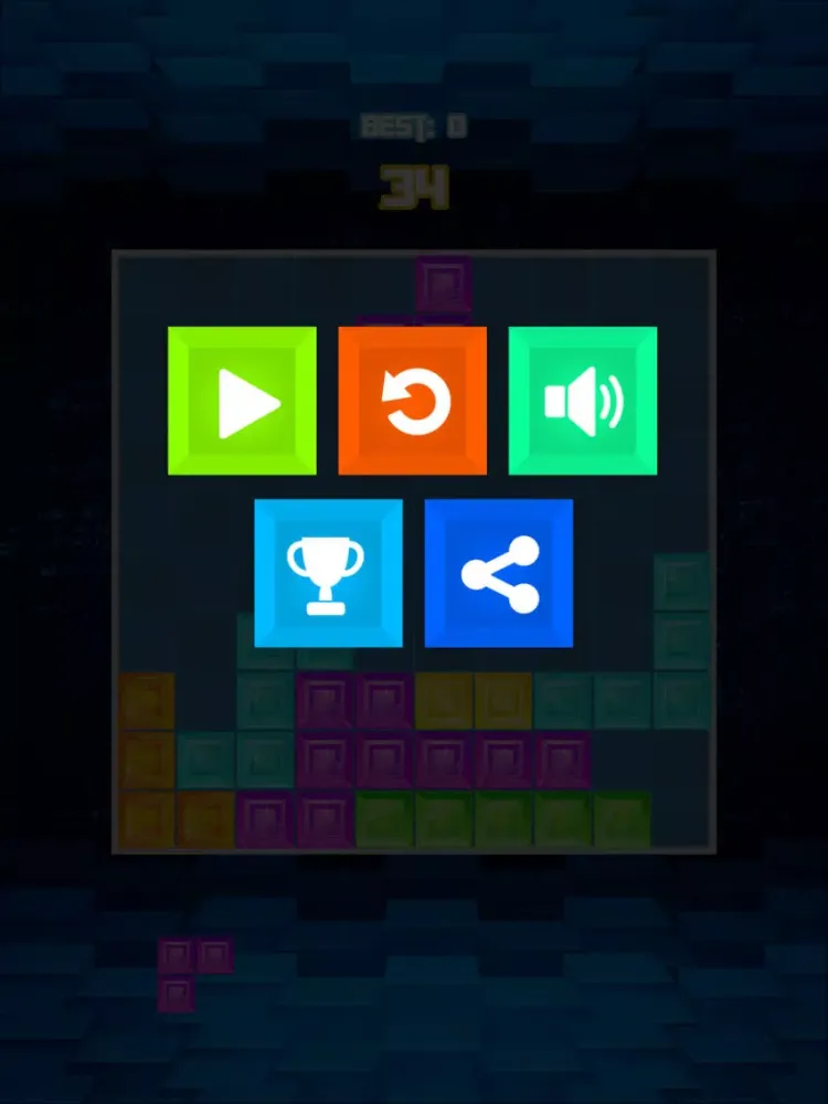 ภาพหน้าจอของ Tetra Brick Puzzle Game - 10x10 Blitz Challenge iPad 