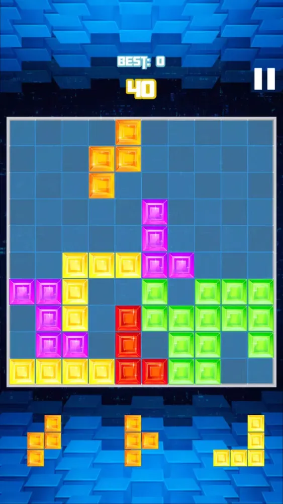 ภาพหน้าจอของ Tetra Brick Puzzle Game - 10x10 Blitz Challenge