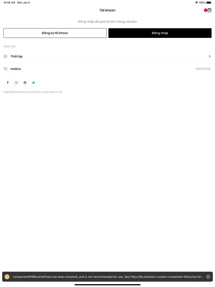 Скриншоты Bách Hóa CC iPad 
