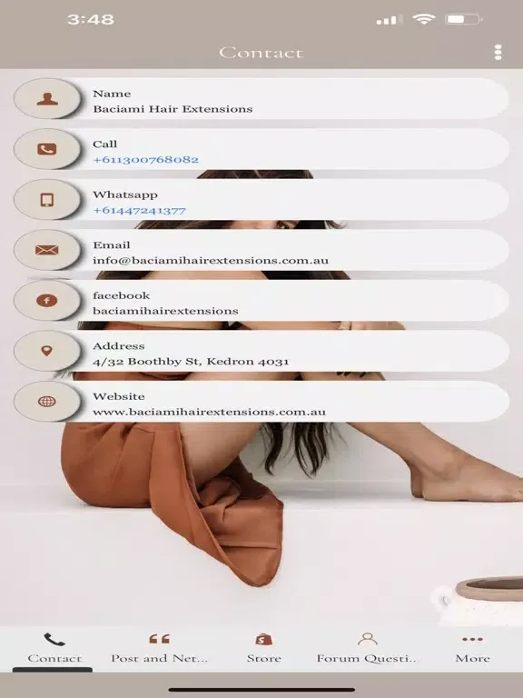 Скриншоты Baciami Hair Extensions iPad 