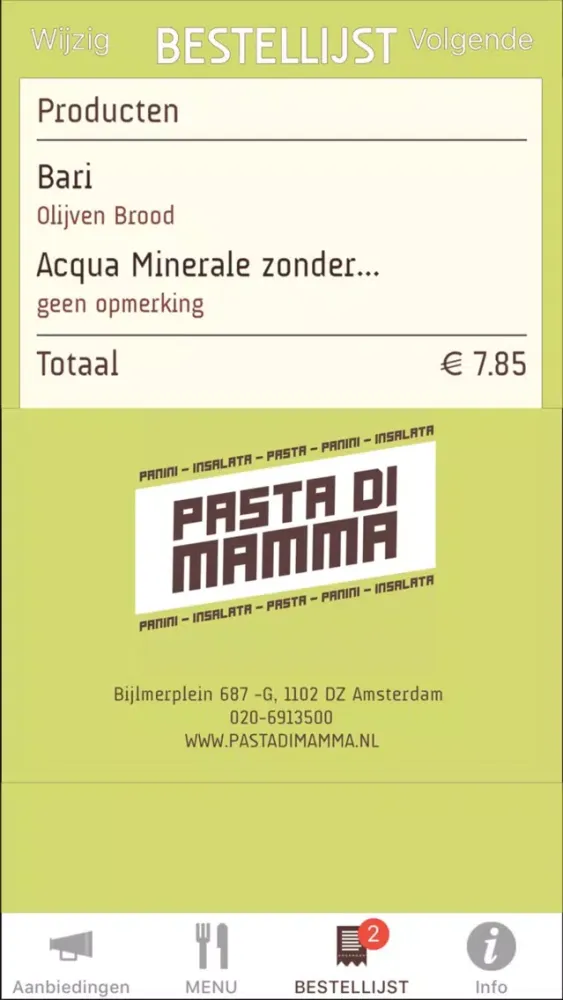 Pasta di mamma سکرین شاٹس