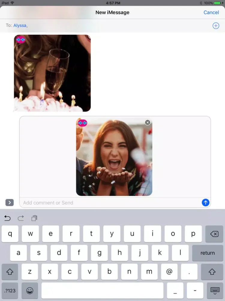 Captures d'écran de comoments - moment sharing iPad 