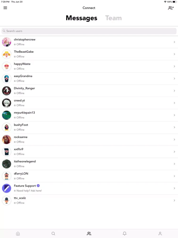 Feature: Gaming tournaments iPad  Screenshots