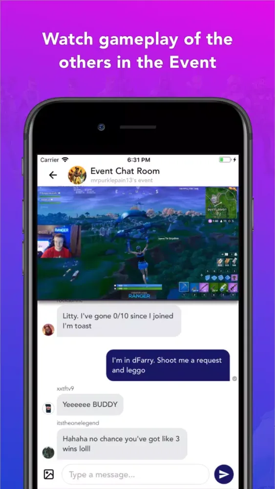 Feature: Gaming tournaments Screenshots