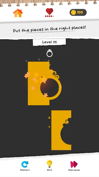 Capturas de tela do Puzzle IQ