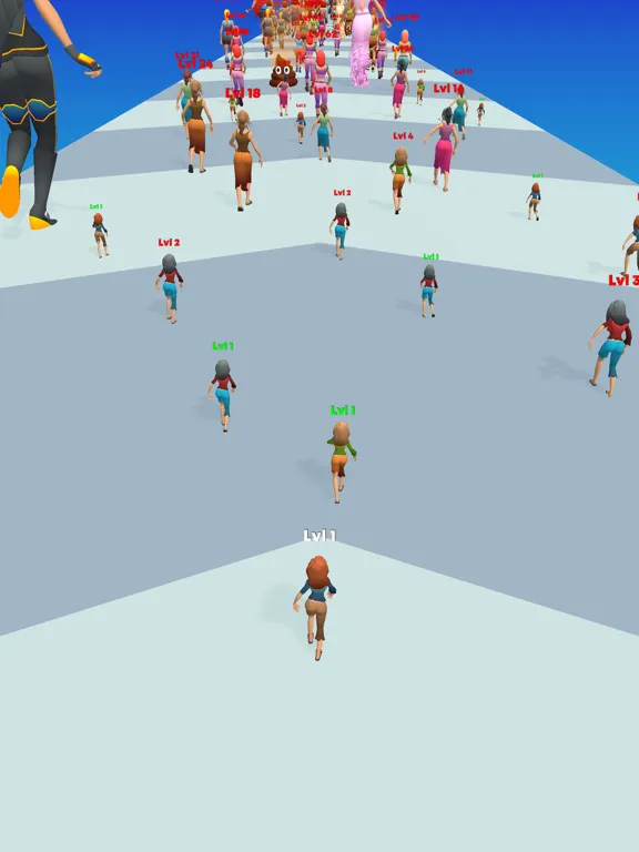 Tangkapan layar Fashion Crowd iPad