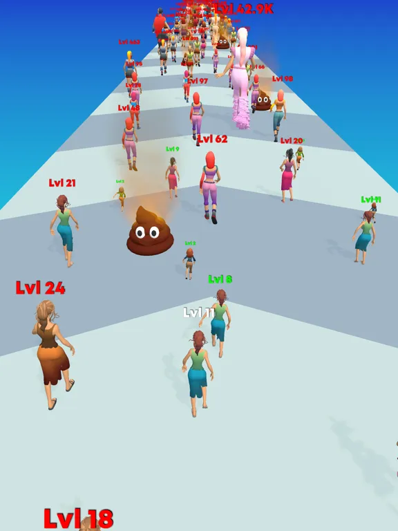 Tangkapan layar Fashion Crowd iPad