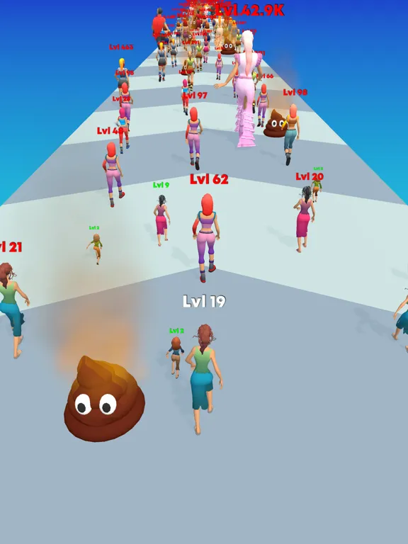 Tangkapan layar Fashion Crowd iPad