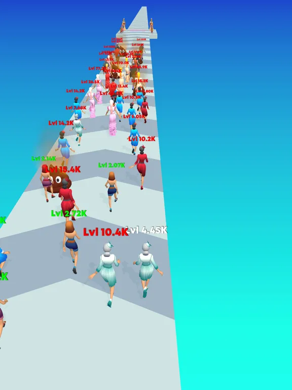 Tangkapan layar Fashion Crowd iPad