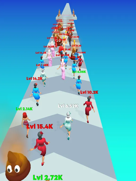 Tangkapan layar Fashion Crowd iPad