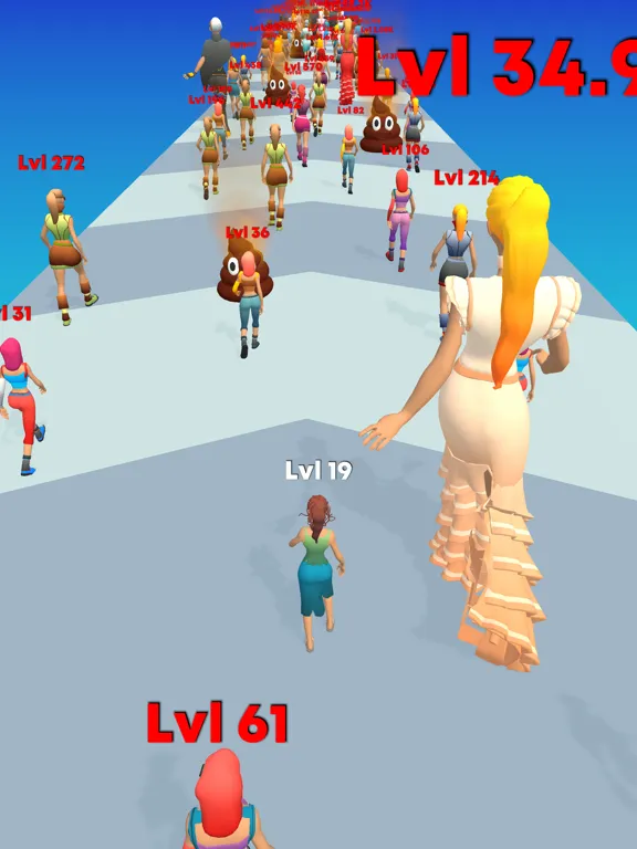 Tangkapan layar Fashion Crowd iPad