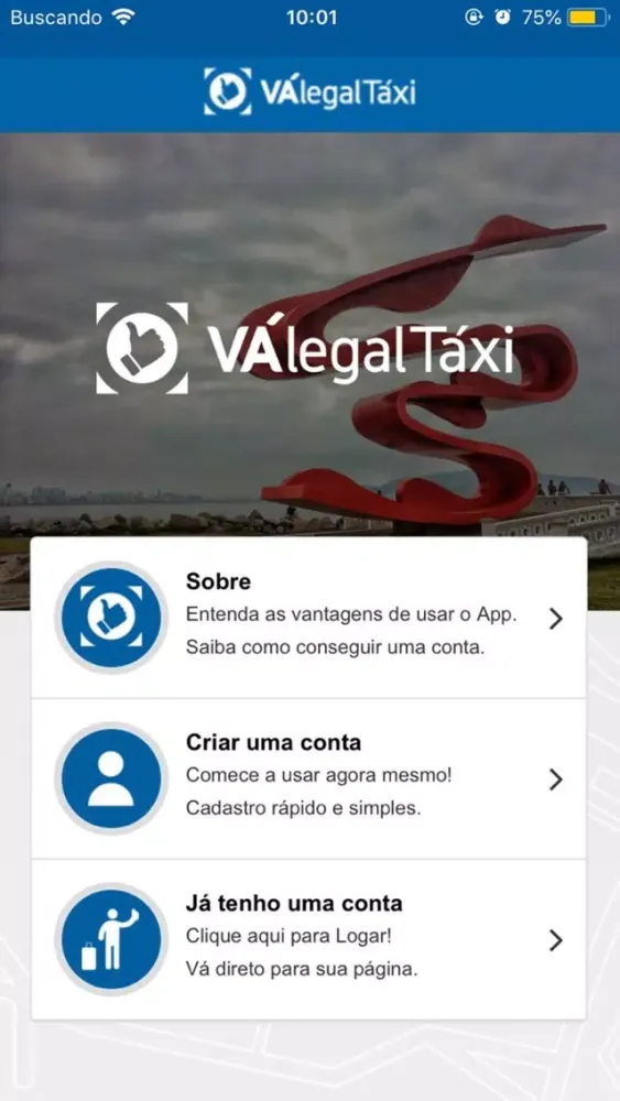 Capturas de tela do Vá Legal Táxi