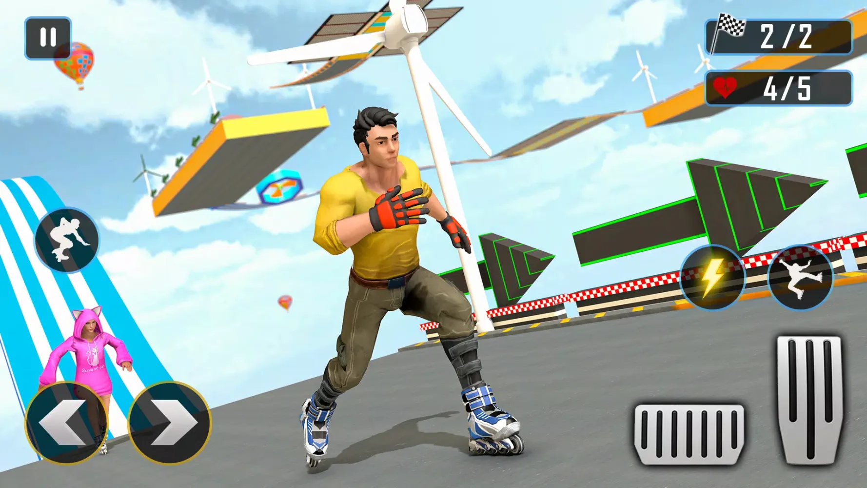 Capturas de tela do Roller Skating Games