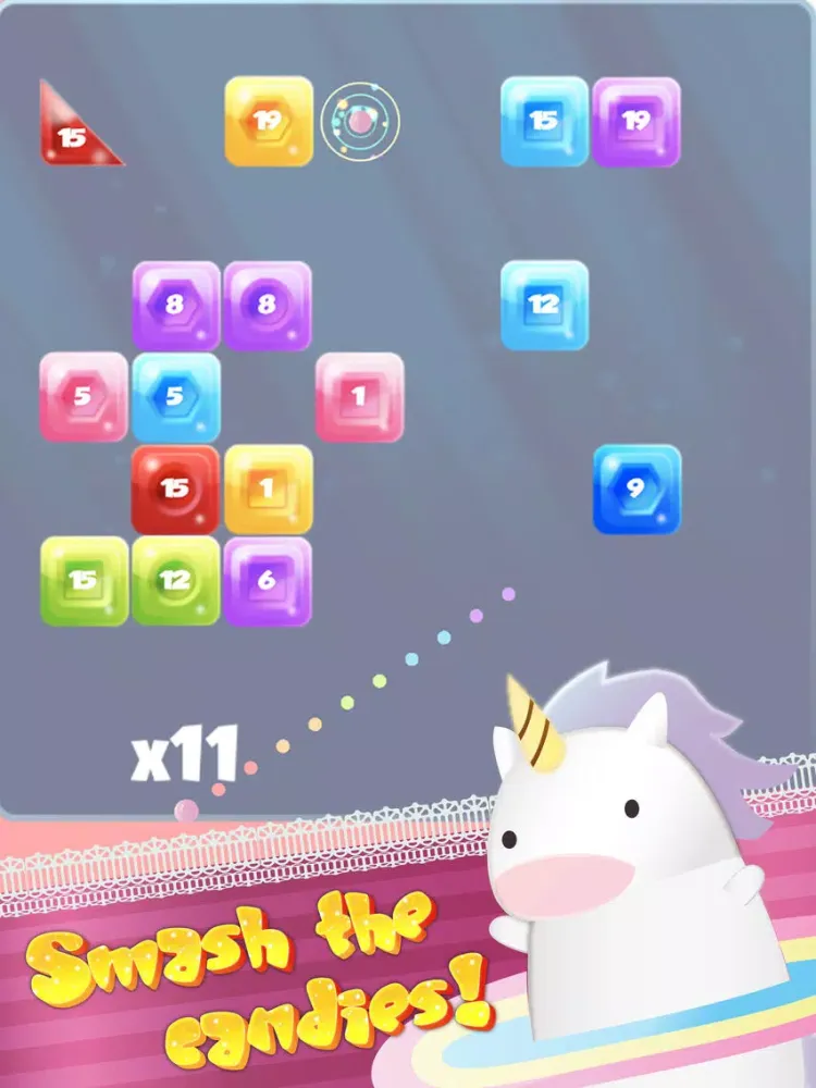 UNICORN SMASH - Candy brick breaker iPad  Ekran Görüntüleri
