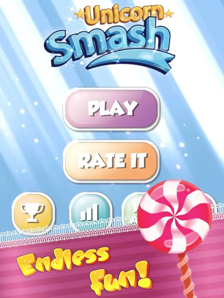 UNICORN SMASH - Candy brick breaker iPad  Ekran Görüntüleri
