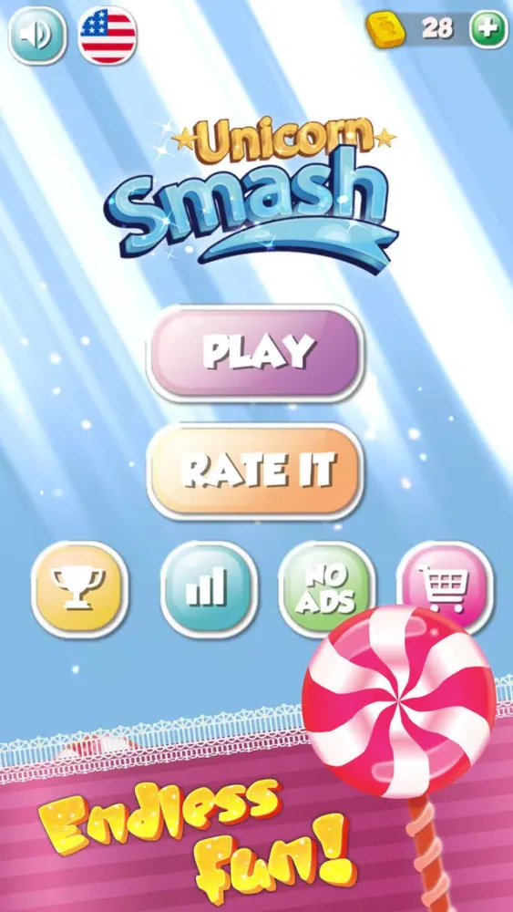 UNICORN SMASH - Candy brick breaker Ekran Görüntüleri