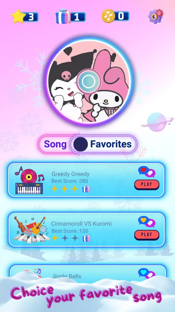 Kuromi Piano Game Screenshots