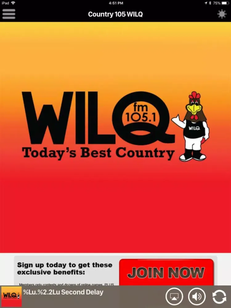 تصاویر Country 105 WILQ iPad 